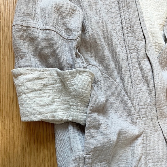 Aritzia Wilfred Lenglen Open Front Lightweight Textured Cotton Jacket - Picture 6 of 12